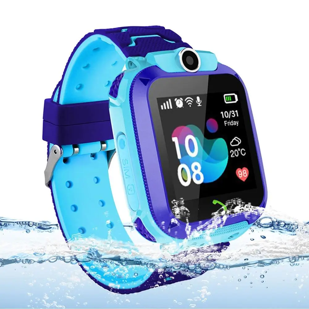 SmartWatch Uhr Junge Mädchen mit SOS funktion GPS Tracking £ Camara Anruf IOS Android Wasserdichte IP67 Geschenk