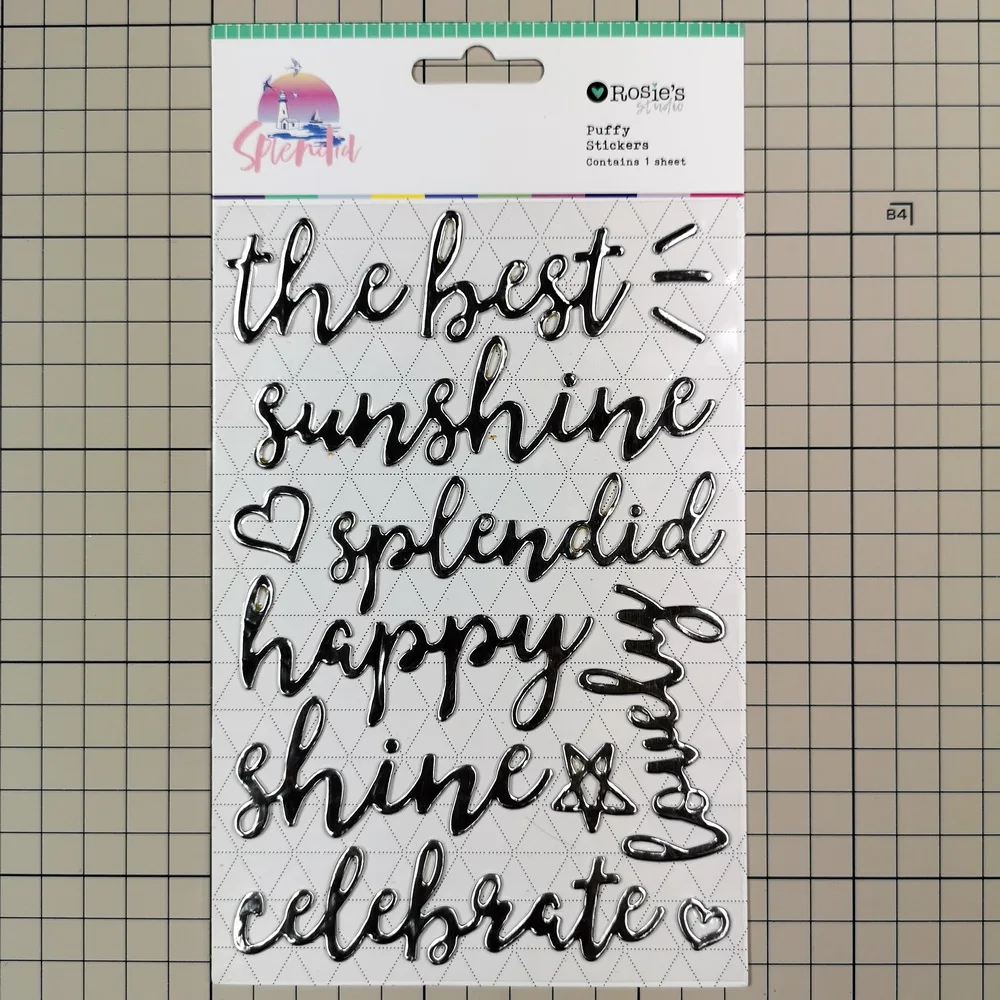 

CRZCrafter Puffy Stickers Foil crafts Scrapbooking Card Making Journal embellishments