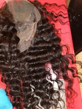 Wigirl-pelucas de cabello humano con malla Frontal para mujer Peluca de cabello humano brasileño con ondas profundas de 28 a 30 pulgadas, rizadas con agua, cierre 4x4, color negro