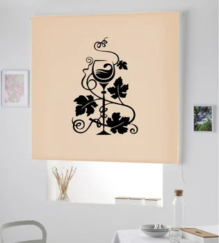 

Blind Iroa roll for kitchen/Glass of Wine! ROLLER BLINDS TRANSLUCENT! (BEIGE 100X175)