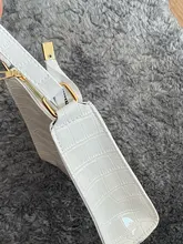 Bolso de compras exquisito para mujer, bolsos grandes de hombro informales Retro, bolso de mano con cadena de Color sólido de cuero para mujer 2020