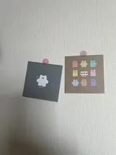 9 Uds. Dibujos coreanos bonitos de oso de fresa, decoración pequeña, tarjetas de felicitación, manual, pegatina de pared de habitación, accesorios de fotografía, papelería