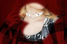 Collar gótico Punk Rock de estilo Harajuku, Gargantilla de cuero PU con corazón y punta redonda, accesorios para el cuerpo