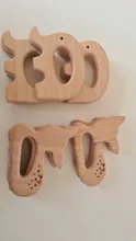 Chupete de madera con forma de Animal para bebé, colgante sin BPA, de haya, Koala, roedores, accesorios de gimnasio para bebé, productos para niños, 1 unidad