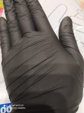 Guantes de nitrilo desechables de seguridad para el trabajo, resistentes al agua, grado alimenticio, antialergias, mecánicos y sintéticos, color negro, 100 Uds.