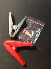 Alligator-Clip Electrical-Clips-Clamps Car-Battery Crocodile 100A Durable Insulated Red