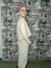 Sweater Pullovers Mock-Neck Beige Purple Winter Green 8-Colors High-Quality Women C-232