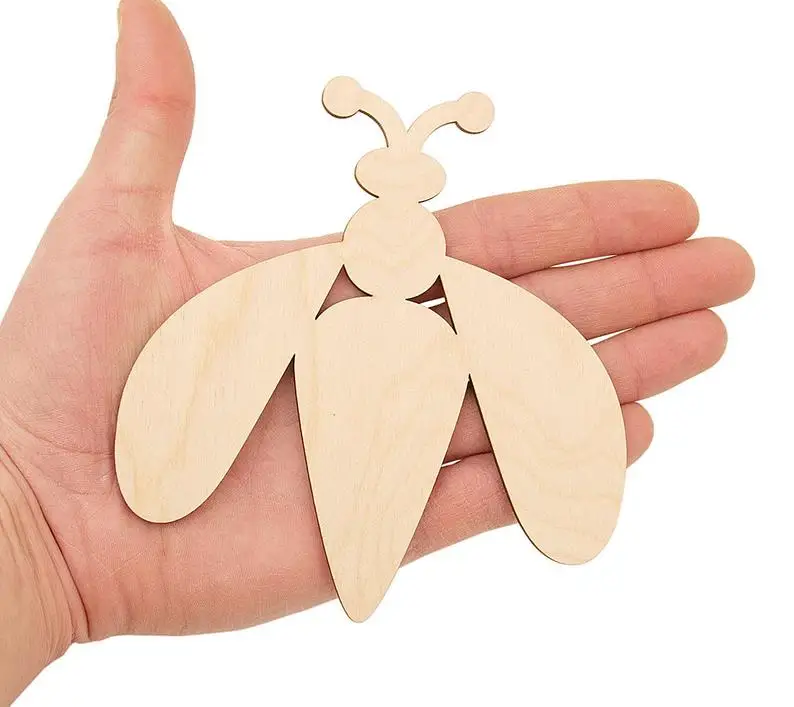 

Wooden Bee (13cm) Shape Craft Hanging Tag Decoration Gift Decoupage Cutout 0489