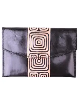 

Wallet leather hand print