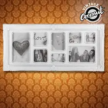 Фоторамка старинная состаренная винтажная Кокосовая(8 фото) BigBuy Home