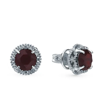 

Silver earrings with cubic zirconia sunlight sample 925