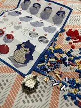 Bloques de Pokemon para niños, Pikachu, piezas de diamante, juguete de rompecabezas