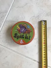 SPOT IT-Juego de cartas con caja de Metal, Enjoy It para reuniones familiares, Zoo, doble HP, rojo clásico, MLG💥2020 de alta calidad