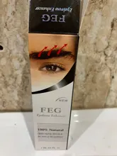 FEG-aceite para crecimiento de pestañas y cejas, suero Herbal Natural, 100%, suero Original para pestañas, arco ocular más largo y suave