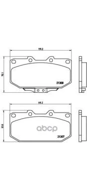 Колодки Тормозные Subaru Forester 2.0 98-02/Impreza 2.0 94- Передние Brembo P56025 Brembo арт. P56025