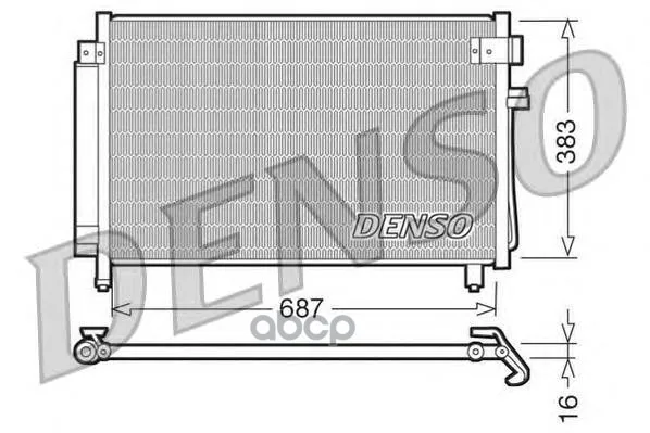 Конденсатор Кондиционера Subaru Forester(02-) Denso арт. DCN36002