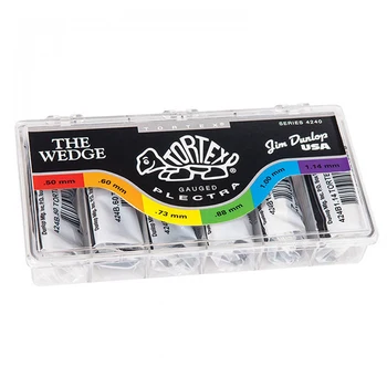 

4240 Tortex Wedge box of mediators, 6 thickness, 216 PCs, Dunlop