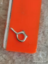 200 unids/lote pequeño Mini ojo Pins eyepin ganchos ojales tornillo roscado 8 colores cierres ganchos DIY joyería hacer accesorios