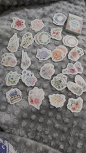 46 unidades por paquete, juego de pegatinas decorativas con flores románticas para plantas, álbum diario, etiqueta, pegatina para álbum de recortes, papelería Diy, pegatinas escolares
