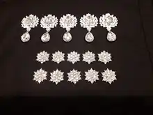 Lote de 10 unidades de diamantes de imitación y perlas brillantes, adornos para joyas, vacaciones, productos creativos hechos a mano, accesorios al por mayor