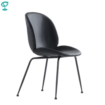 

95743 Barneo S-17 kitchen chair on metal legs seat eco-friendly leather chair for living room chair dining chair furniture kitchen