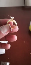 DOTIFI 316L anillos de acero inoxidable para mujeres clásico elevado 4 diente único Zirconia boda anillo de la joyería