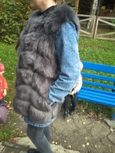 Fur Vest Coat Jacket Gilet Faux-Fox Winter Women Fashion Luxury Warm 4XL High-Quality