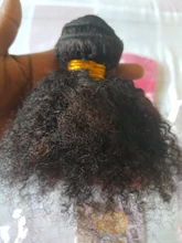 Extensión de pelo rizado Afro, 1-2-3-4, oferta de extensiones de cabello humano Remy, Color Natural, 100%, 8-20 pulgadas