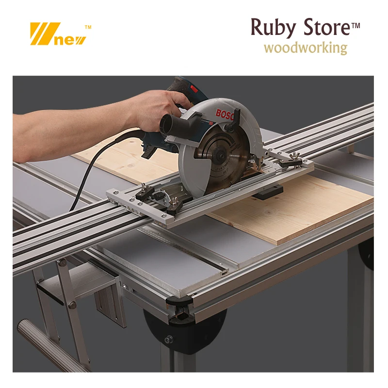 W new Accessories for Cutting System for Circular Saw Guide Rail Tracks and Table Woodworking