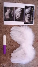 Accesorios de fotografía recién nacido, ala blanca de Ángel, fotos de bebé, accesorios para el cabello de plumas