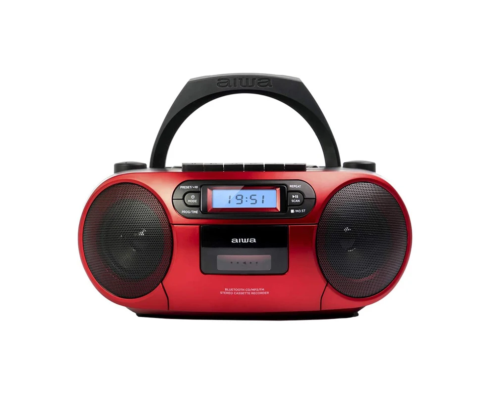 AIWA BBTC-550 Radio Cassette Portátil con Lector de CD, USB y Conexión  Bluetooth 5.0. Entrada AUX IN (3,5 mm) para conectar dis - AliExpress