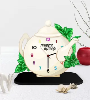 

Personalized Decorative Teapot Wood Desktop Clock-2 Scorpion Shearwater Reliable Quality Business Place Dekarasyon The Cute different