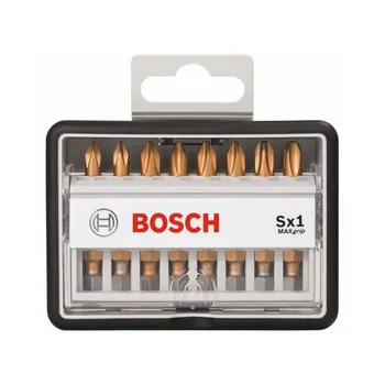 

BOSCH 2607002570 Set 8 tips screw Robust Line, Sx Max Grip 49 mm