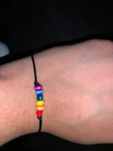 Colgantes nuevos pulsera de amistad, parejas 2 unids/set piedra volcánica pulsera de brazaletes de las mujeres deseo suerte joyería