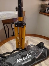 Alileader-soporte para pelucas, trípode para peluca con cabeza de bloque de lienzo, ajustable, kit para hacer peluca, TPins, regalo, 125Cm/60Cm