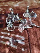 Wardrobe Handles Hardware Drawer Pull Cupboard Glass-Knobs Cabinet-Door Crystal Diamond-Shape