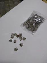 Clips de Metal de 6/8/10/13mm, extremo de engarce plegable sobre cierres, Clips de extremo de cordón, fabricación de joyas DIY, venta al por mayor
