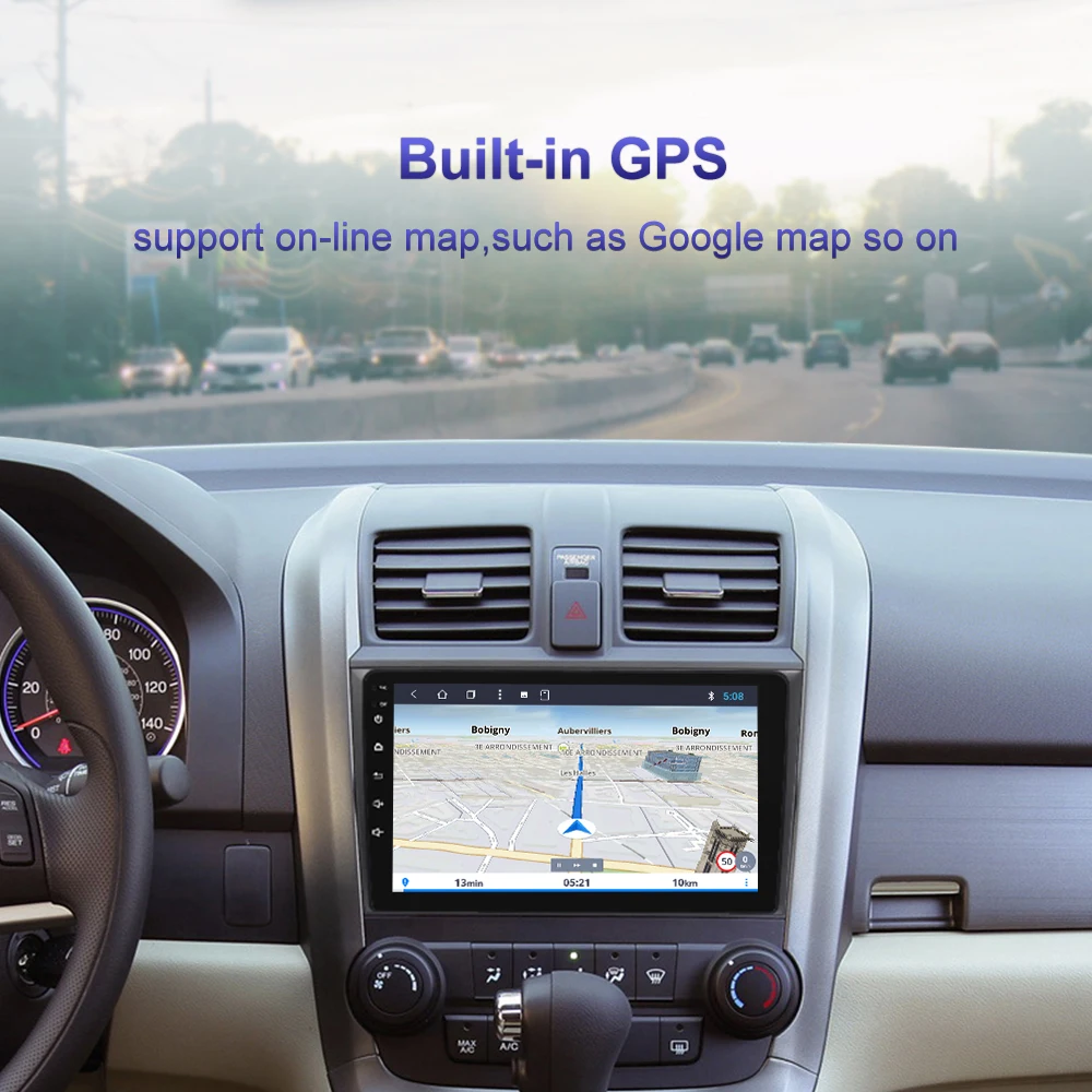 9 &quotHD 2 din Android 1 автомобильный Радио мультимедийный плеер для Honda CRV CR V 2006 2011 Авто