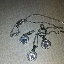 De calidad superior Popular de boda adornos hermoso collar + pendientes conjuntos de joyas de cristal austríaco para las mujeres