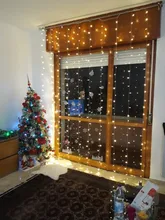Curtain-Light Garland Led-String Garden Icicle Wedding Birthday-Party 300LED 110V 220V