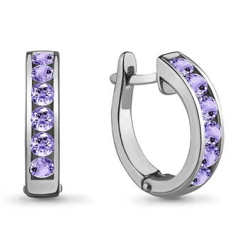 

Silver earrings with cubic zirconia