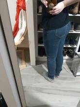 Gray Jeans Pencil-Pants Stretch Skinny Black High-Waist Korean Plus-Size Fashion Woman