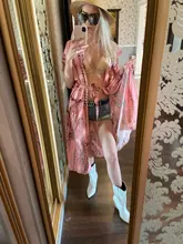 Summer Tunic Hooded-Beachwear Kaftan Bathing-Suit Cover-Up Beach-Dress Printed Bohemian