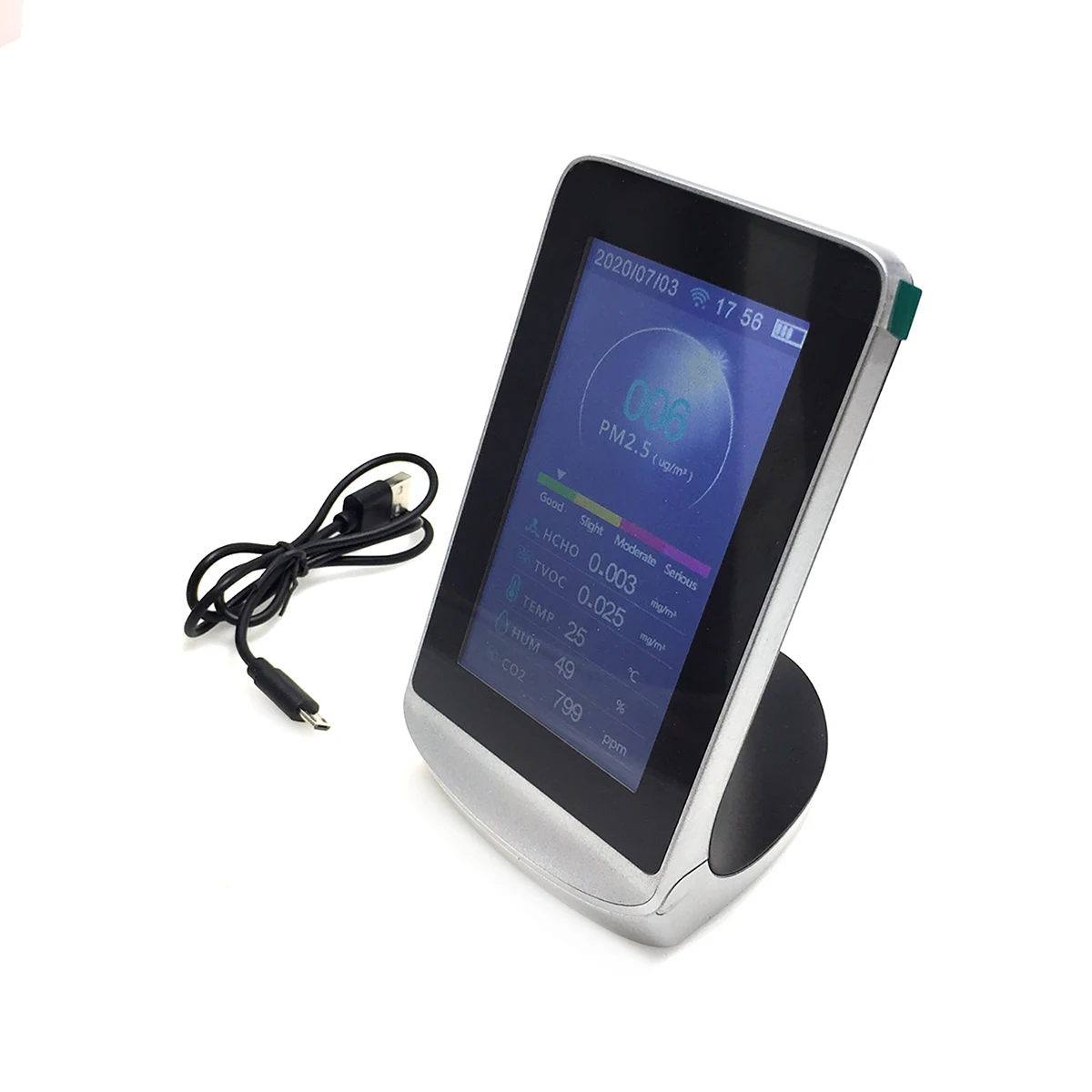 Monitor air quality dienmern dm72b wifi/HCHO, TVOC, CO2, PM2.5, PM10 ...