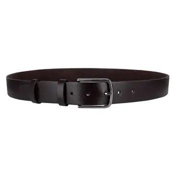 

Men's wide belt (3.5 cm, Brown, genuine leather) 56051