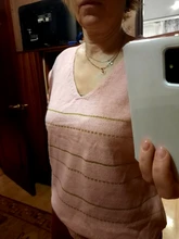 Jersey de punto de manga larga con cuello en V para mujer, Top Sexy de Color sólido, suéteres a rayas informales, Blusa 2021