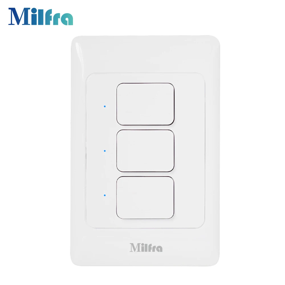 

Interruptor Wifi auto onoff Smart Switch Wall Light Lamp through voice control by Google Home Alexa