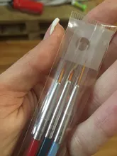 3 unids/set nuevo pincel de uñas línea de arte pluma de pintura puntas 3D DIY acrílico pinceles para Gel UV dibujo diseño chica herramienta de pintura para manicura