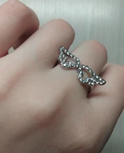 Color plata alas de Ángel anillo ajustable Micro Pave Zircon anillos para articulaciones para mujeres de moda anillos de apertura joyería de mujer regalo de amante