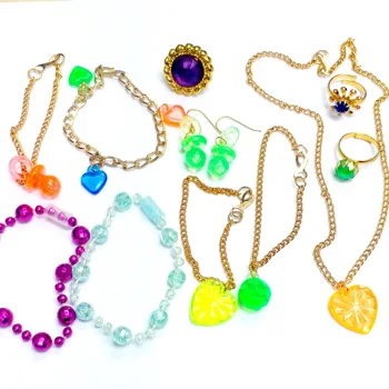 

60pc Girl Mix-IA25 Hair band Chip Necklace Bracelet Toys Princess Gift Pinata Loot Fillers Favors Novelty Birthday Party Favours